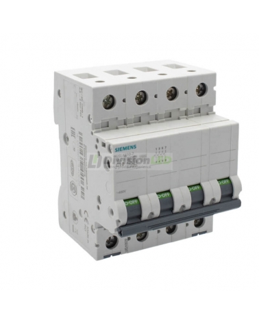 Siemens 5SL4410-7 Interruptor magnetotérmico 4P 10A C 10kA 400V