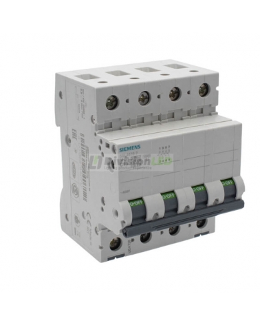 Siemens 5SL4416-7 Interruptor magnetotérmico 4P 16A C 10kA 400V