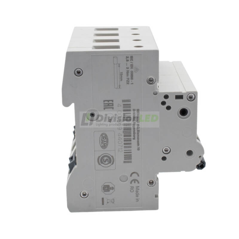 Siemens 5SL4416-7 Interruptor magnetotérmico 4P 16A C 10kA 400V