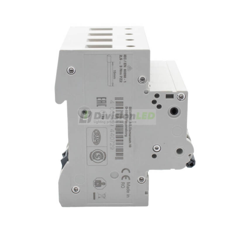 Siemens 5SL4420-7 Interruptor magnetotérmico 4P 20A C 10kA 400V