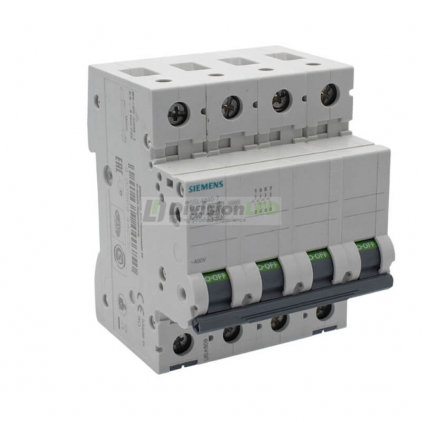 Siemens 5SL4440-7 Interruptor magnetotérmico 4P 40A C 10kA 400V