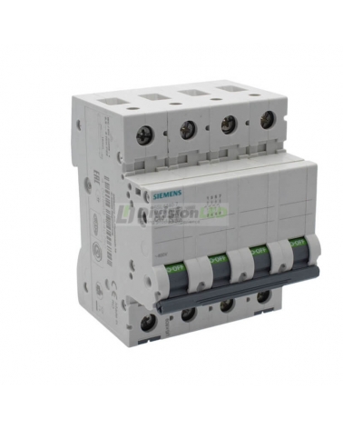 Siemens 5SL4440-7 Interruptor magnetotérmico 4P 40A C 10kA 400V