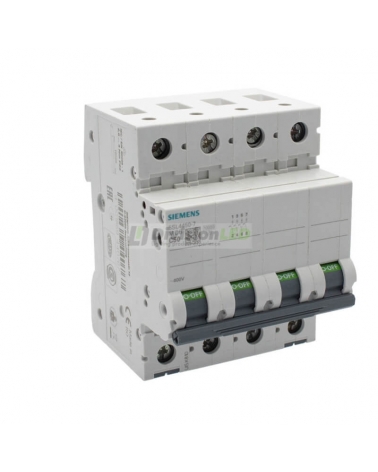 Siemens 5SL4450-7 Interruptor magnetotérmico 4P 50A C 10kA 400V