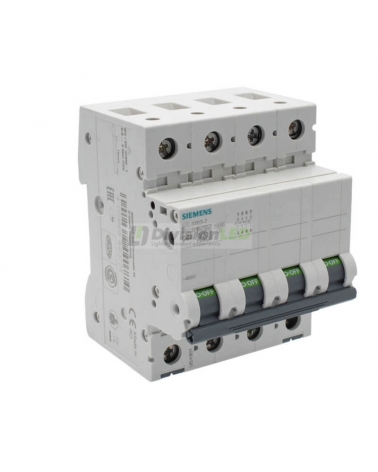 Siemens 5SL4463-7 Interruptor magnetotérmico 4P 63A C 10kA 400V