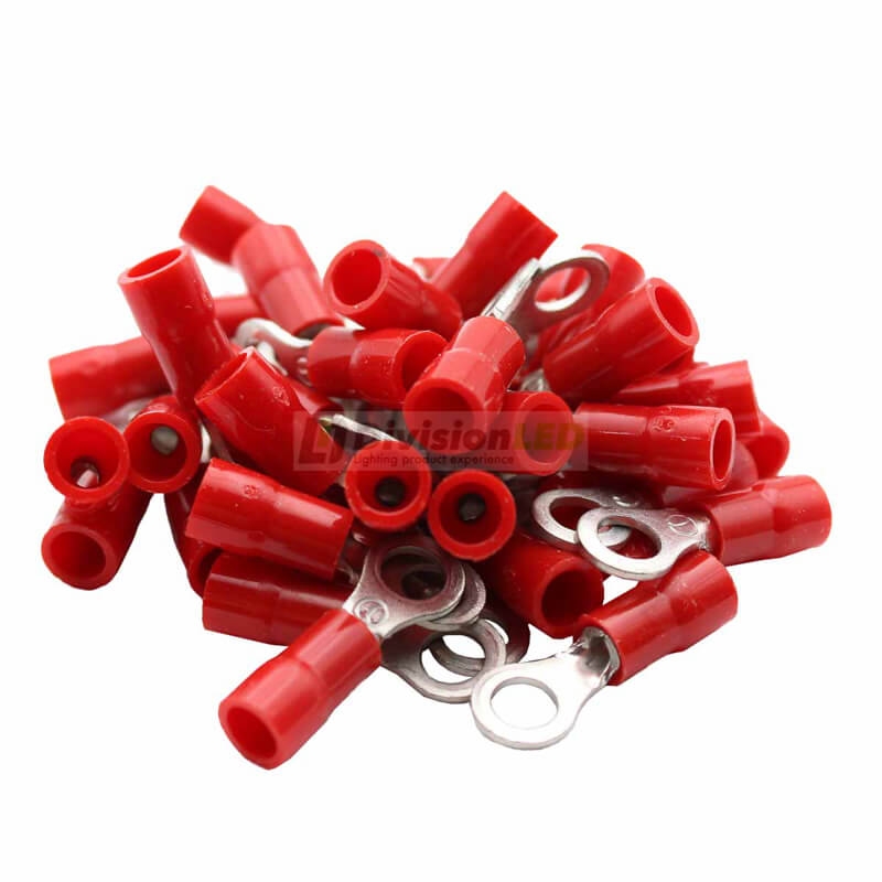 CEMBRE 2050190 RF-M5 Terminal redondo F preaislado rojo 0.25-1.5mm2 diámetro 5.3mm 100uds