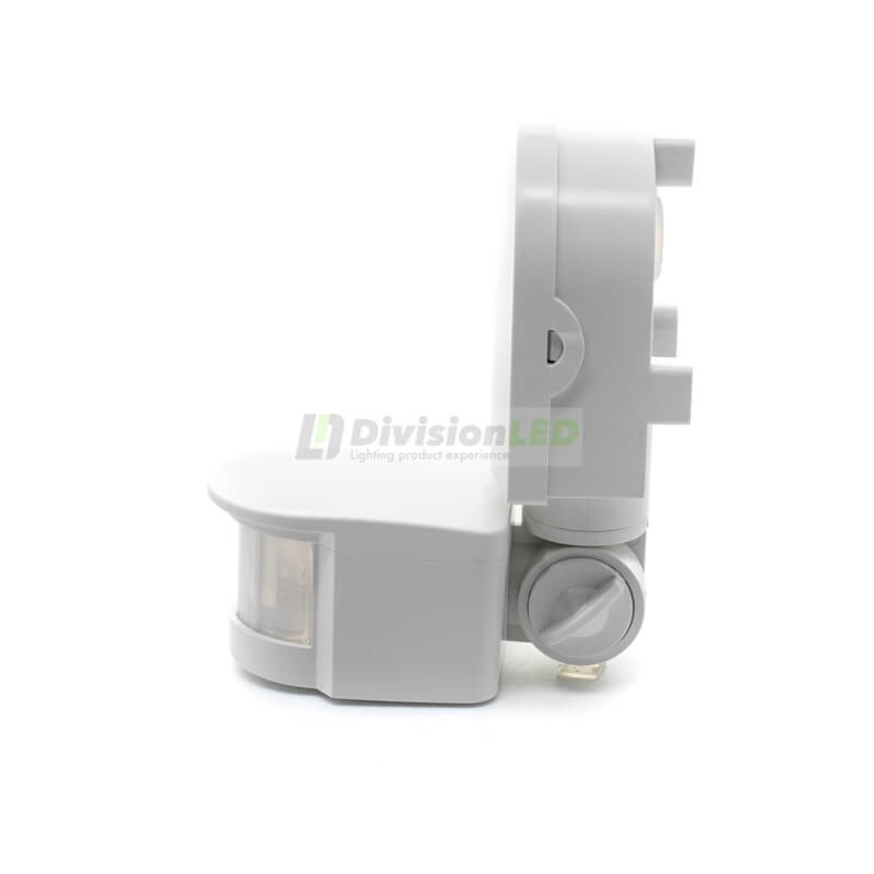 Sensor PIR exterior basculante giratorio blanco - ¡en 360°! - DivisionLED