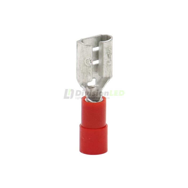 CEMBRE 2051610 RF-F608 Terminal Hembra preaislado nylon rojo 0.25-1.5mm2 6.35x0.8mm 100uds