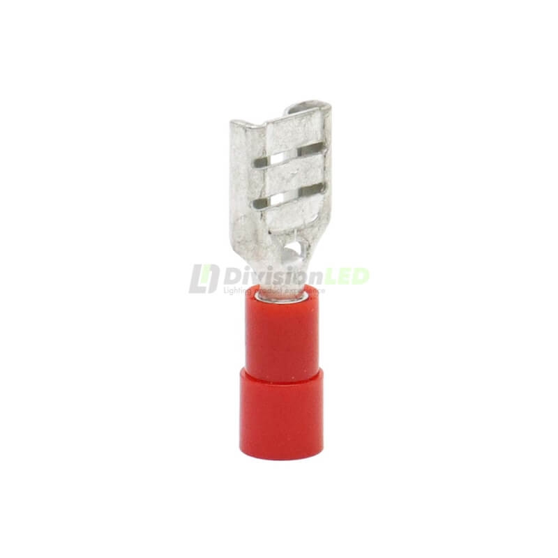 CEMBRE 2051610 RF-F608 Terminal Hembra preaislado nylon rojo 0.25-1.5mm2 6.35x0.8mm 100uds