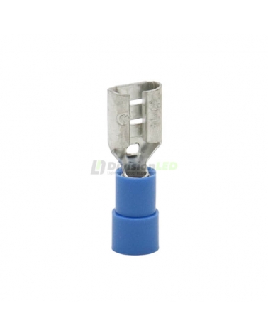 CEMBRE 2053610 BF-F608 Conector Hembra preaislado nylon azul 1.5-2.5mm2 6.35x0.8mm 100uds
