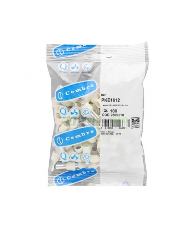 CEMBRE 2809210 PKE1612 Puntera hueca PKE marfil 16mm2 12mm 100uds