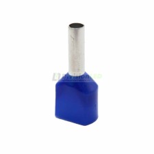 CEMBRE 2809830  PKT2510 Puntera hueca doble PKT TWIN azul 2x2.5mm2 9mm 100uds