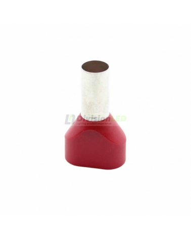 CEMBRE 2809870 PKT1014 Puntera hueca doble PKT TWIN rojo 2x10mm2 14mm 50uds