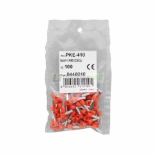CEMBRE 8440010 PKE410-Q100 Puntera hueca PKE naranja 4mm2 10mm 100uds