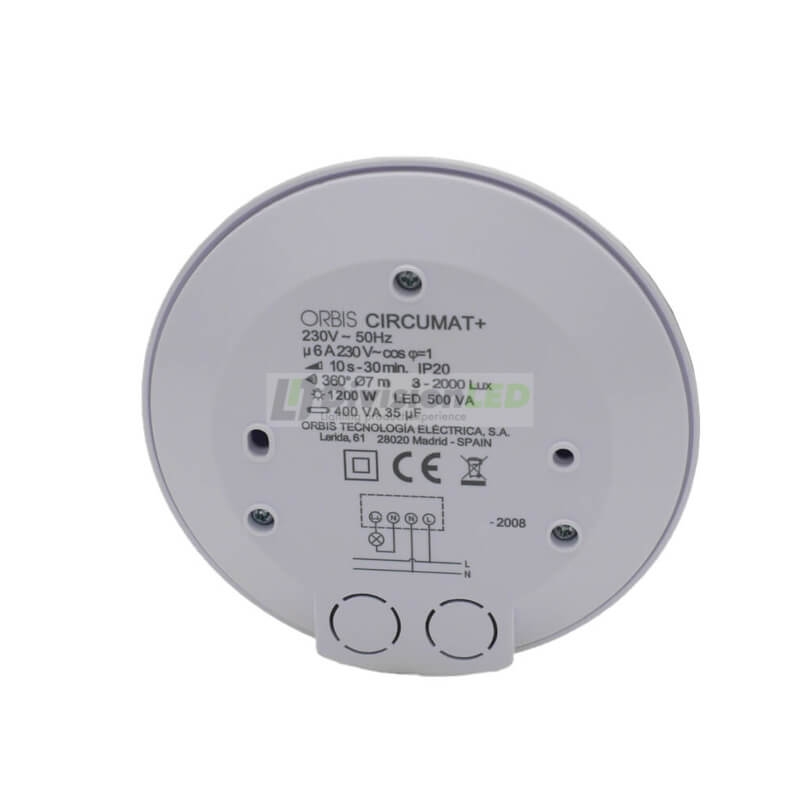 ORBIS OB137112 Detector de movimiento CIRCUMAT+ 230V sobre techo