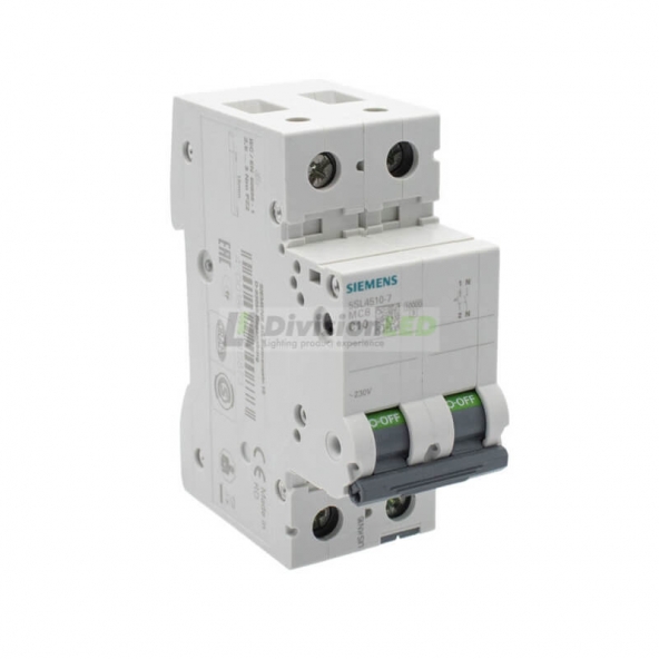 Siemens 5SL4510-7 Interruptor magnetotérmico 1P+N 10A C 10kA 230V