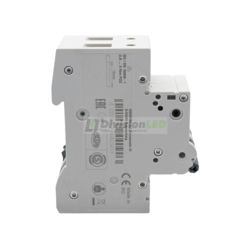 Siemens 5SL4520-7 Interruptor magnetotérmico 1P+N 20A C 10kA 230V