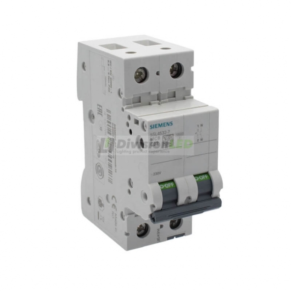 Siemens 5SL4532-7 Interruptor magnetotérmico 1P+N 32A C 10kA 230V
