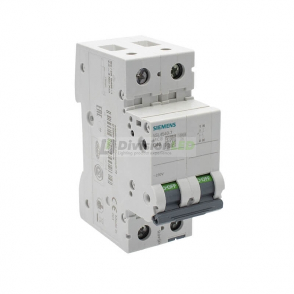 Siemens 5SL4540-7 Interruptor magnetotérmico 1P+N 40A C 10kA 230V