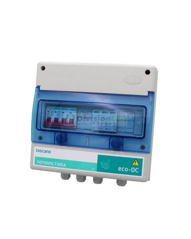 TOSCANO 10002831 Cuadro de distribución ECO-DC-2-25A para energía fotovoltaica 25A máximo DC 2 string 1000V DC armario PVC IP65