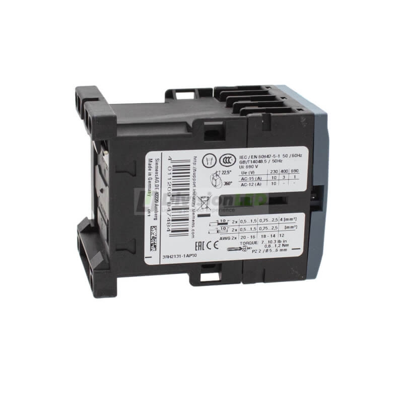 Siemens SIRIUS 3RH2 3RH2131-1AP00 Contactor auxiliar 3NA+1NC 230VAC