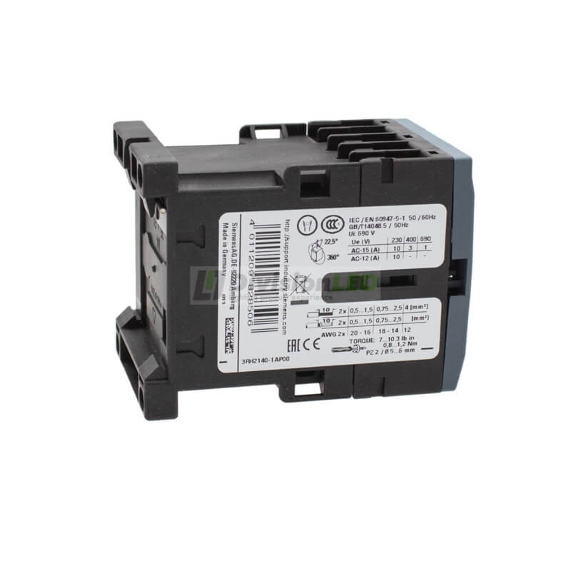 Siemens SIRIUS 3RH2 3RH2140-1AP00 Contactor auxiliar 4NA 230VAC