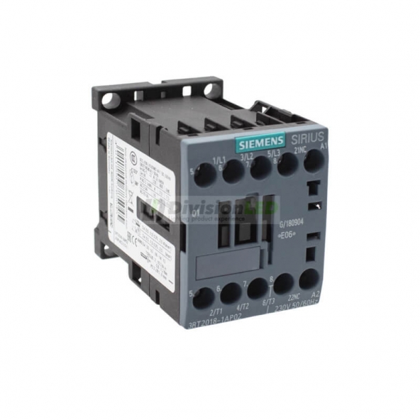 Siemens SIRIUS 3RT2 3RT2018-1AP02 Contactor AC-3 3NA 16A 3P 7.5Kw/400V 1NC 230VAC