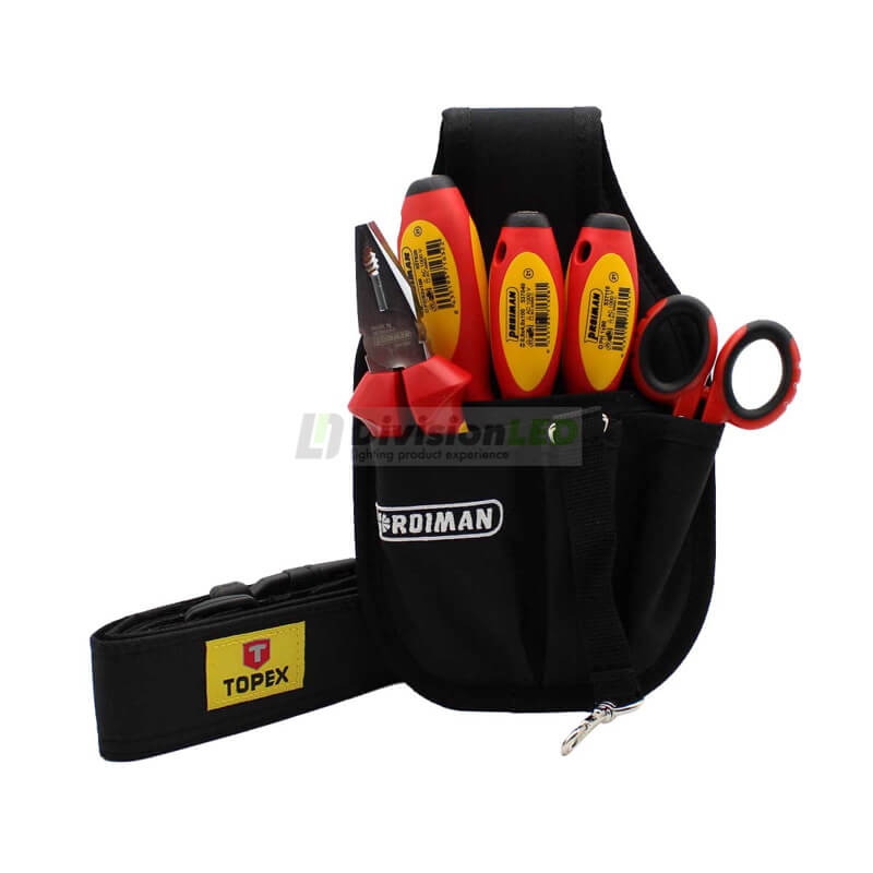 PROIMAN 100500 Kit herramienta con bolsa cinturón (5 unidades)