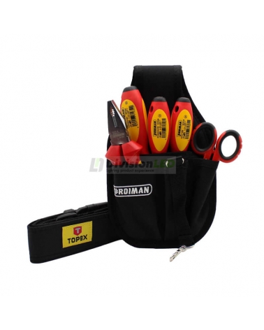 PROIMAN 100500 Kit herramienta con bolsa cinturón (5 unidades)