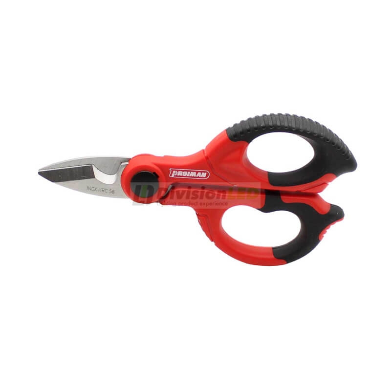PROIMAN 310175 Tijera electricista extrafuerte anilla 2 dedos