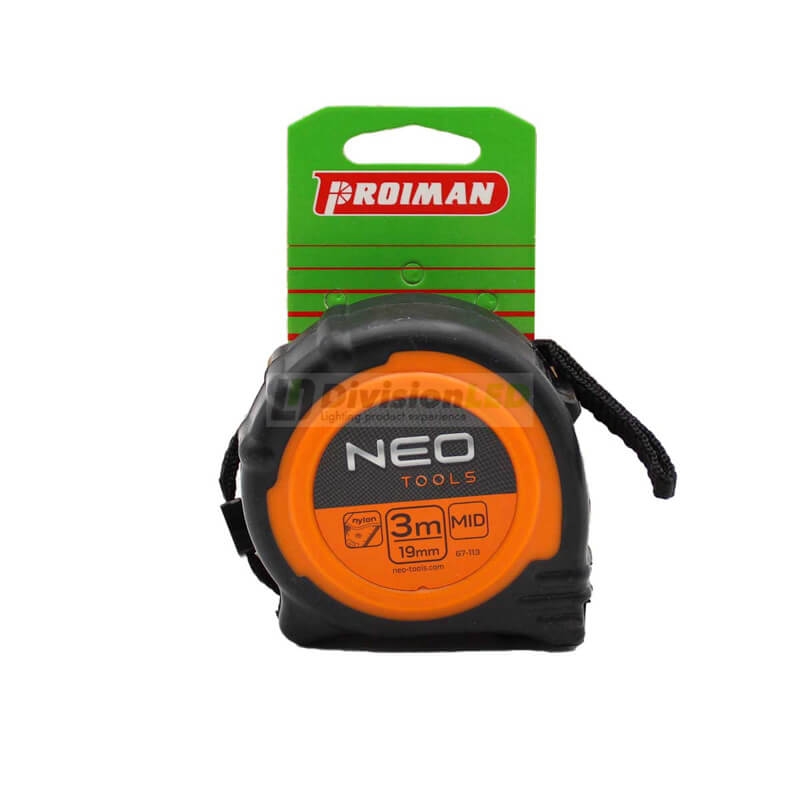 PROIMAN 350003 Flexómetro 3mx16mm bimaterial