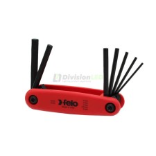 PROIMAN 370028 Juego llave Allen plegable punta recta 2-8mm (7 unidades)