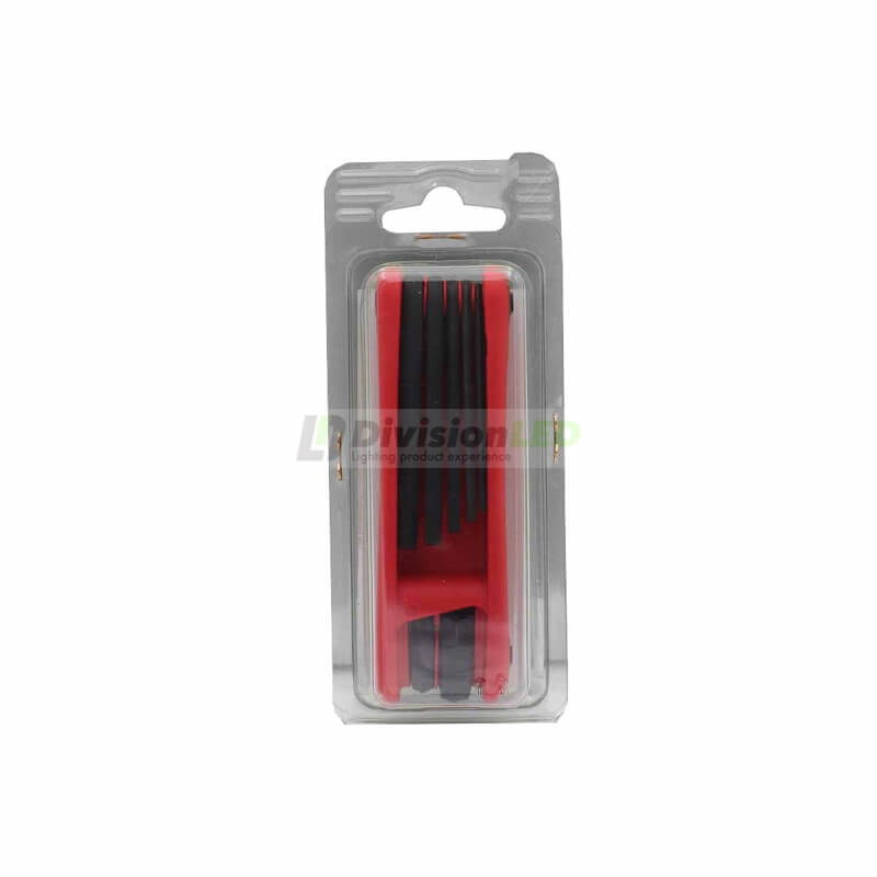 PROIMAN 370028 Juego llave Allen plegable punta recta 2-8mm (7 unidades)