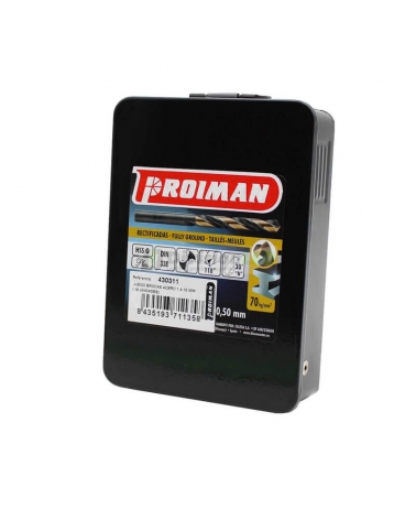 PROIMAN 430311 Juego broca acero HSS DIN338 diámetro 1-10mm (19 unidades)