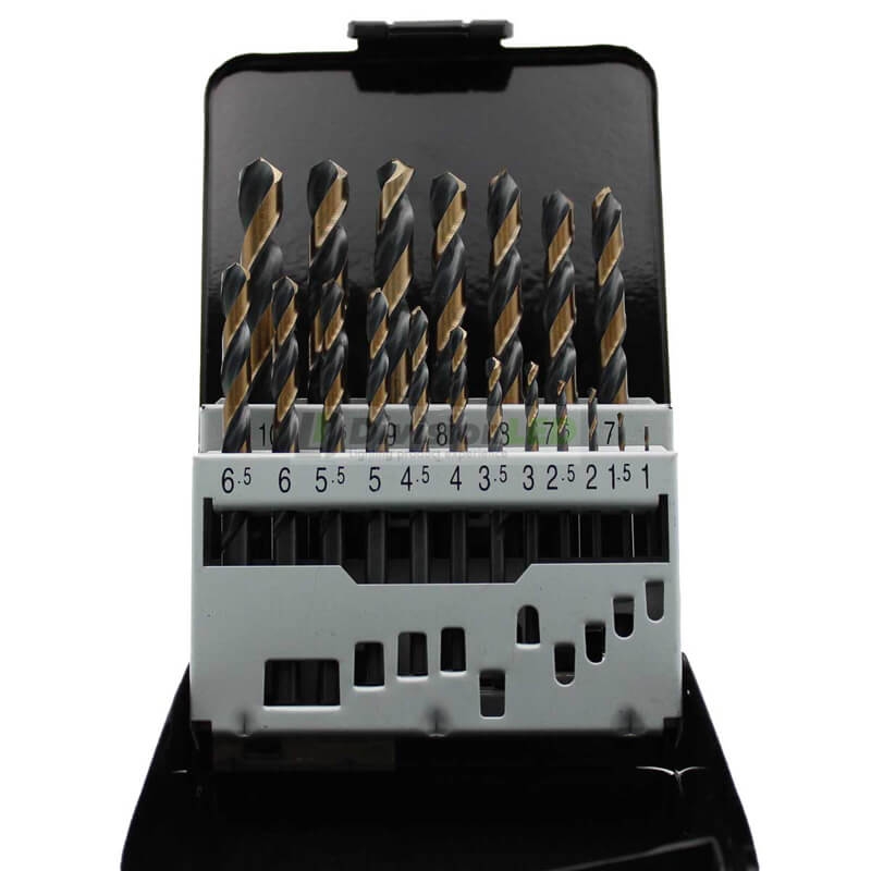 PROIMAN 430311 Juego broca acero HSS DIN338 diámetro 1-10mm (19 unidades)