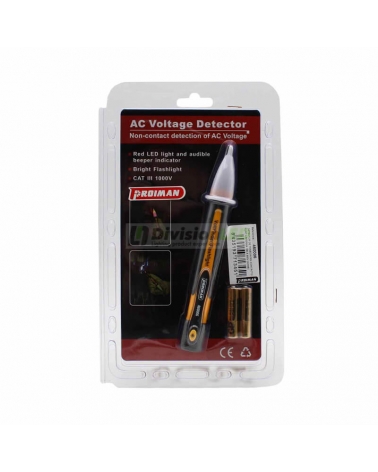 PROIMAN 460006 Detector tensión sin contacto 70-250V corriente alterna con linterna