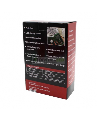 PROIMAN 461330 Luxómetro 4 escala 0-20/0-200/0-2000