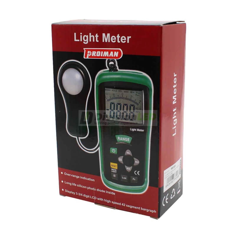 PROIMAN 461330 Luxómetro 4 escala 0-20/0-200/0-2000