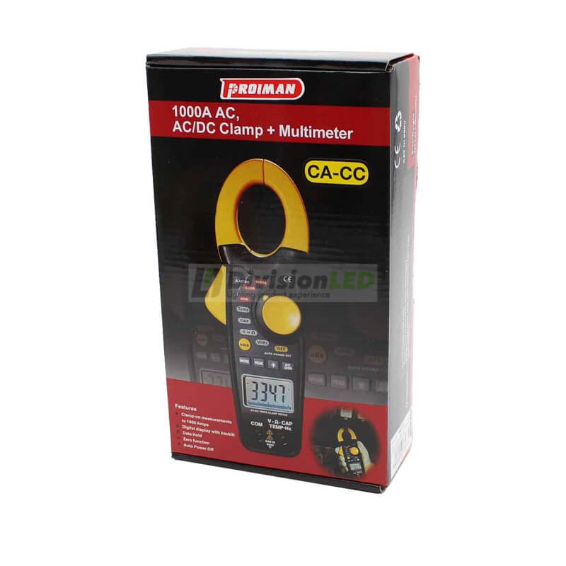 PROIMAN 462138 Pinza amperimétrica digital 1000-700A