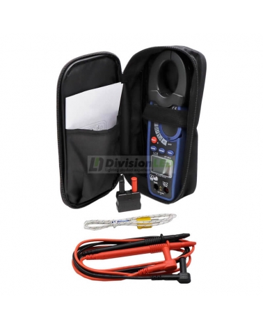 PROIMAN 463341 Pinza amperimétrica digital 1.000A CA continuidad+Data Hold+frecuencímetro