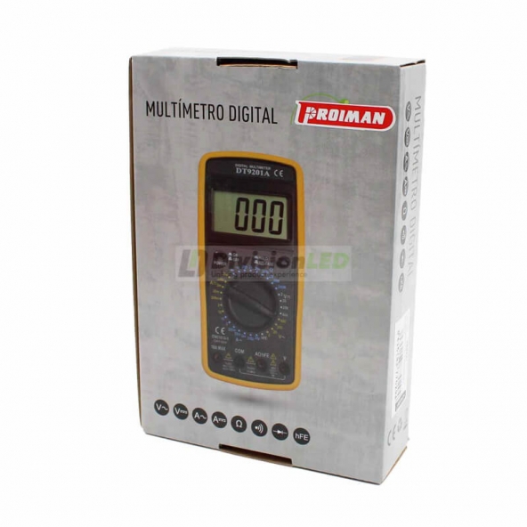PROIMAN 468221 Multímetro digital VCC 1000 VCA 750