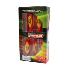 PROIMAN 537000 Juego destornillador plano+phillips+buscapolos (6 unidades)