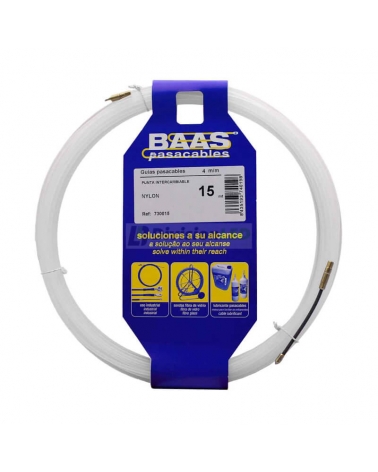PROIMAN 730015 Guía pasacables nylon 4mmx15m natural intercambiable