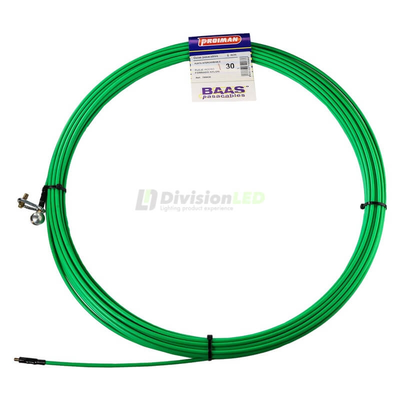 PROIMAN 780030 Guía pasacables industrial diámetro 6mmx30m verde