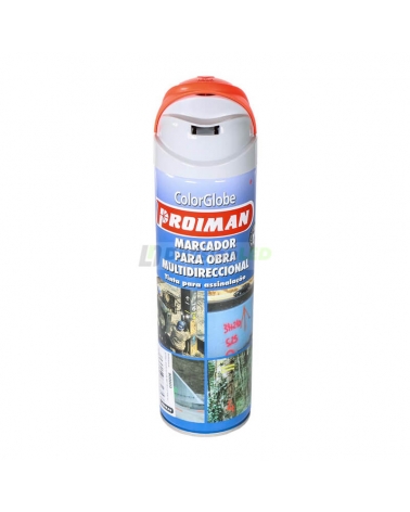 PROIMAN 900003 Spray marcador 360 500ml rojo