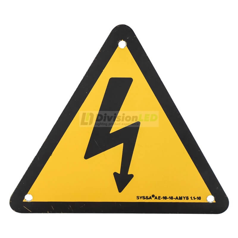 PROIMAN AE100A Señal riesgo eléctrico 100mm aluminio
