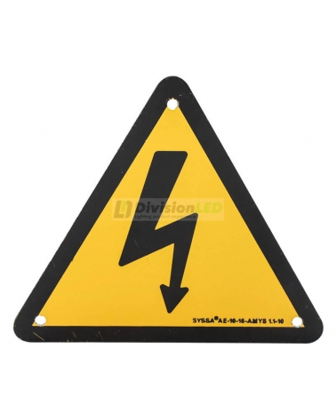 PROIMAN AE100A Señal riesgo eléctrico 100mm aluminio