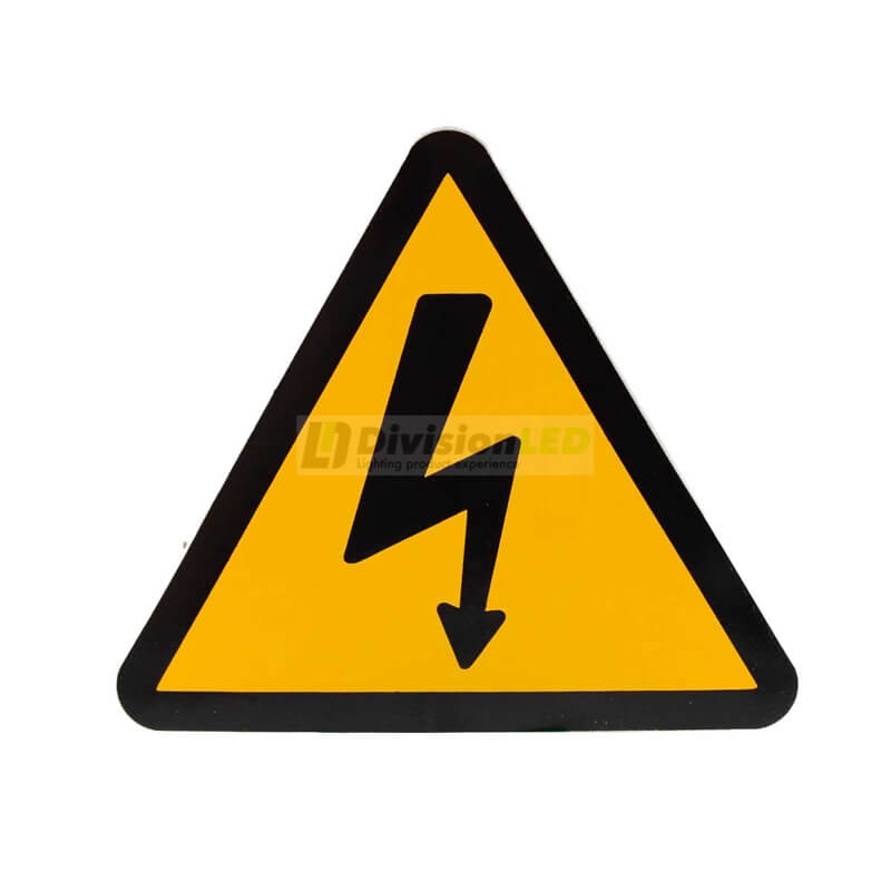 PROIMAN AE100AD Señal riesgo eléctrico 100mm plástico adhesivo