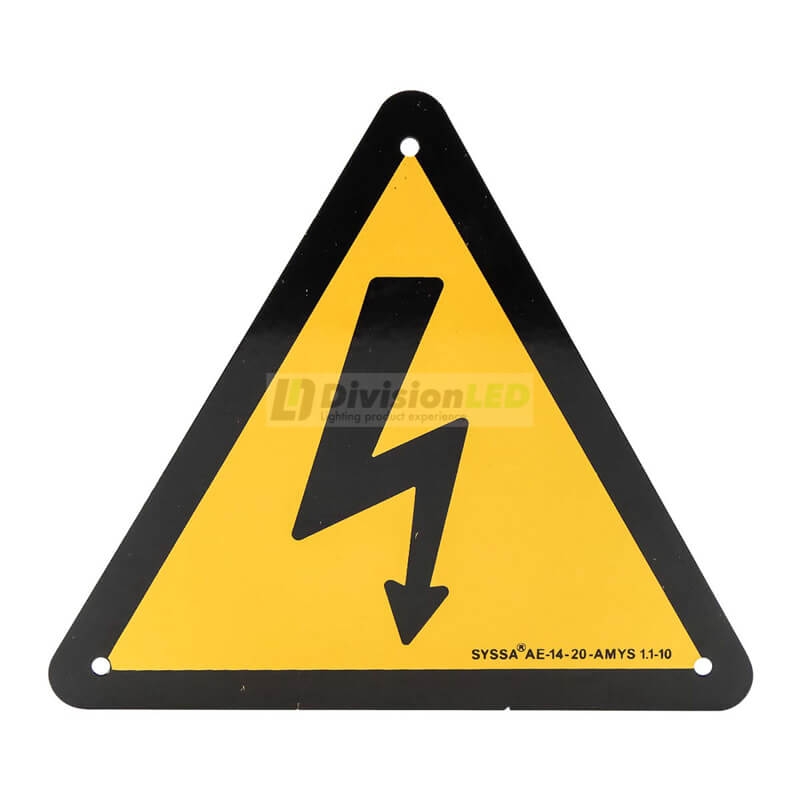 PROIMAN AE148A Señal riesgo eléctrico 148mm aluminio