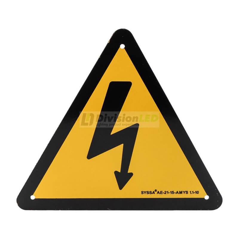 PROIMAN AE210A Señal riesgo eléctrico 210mm aluminio