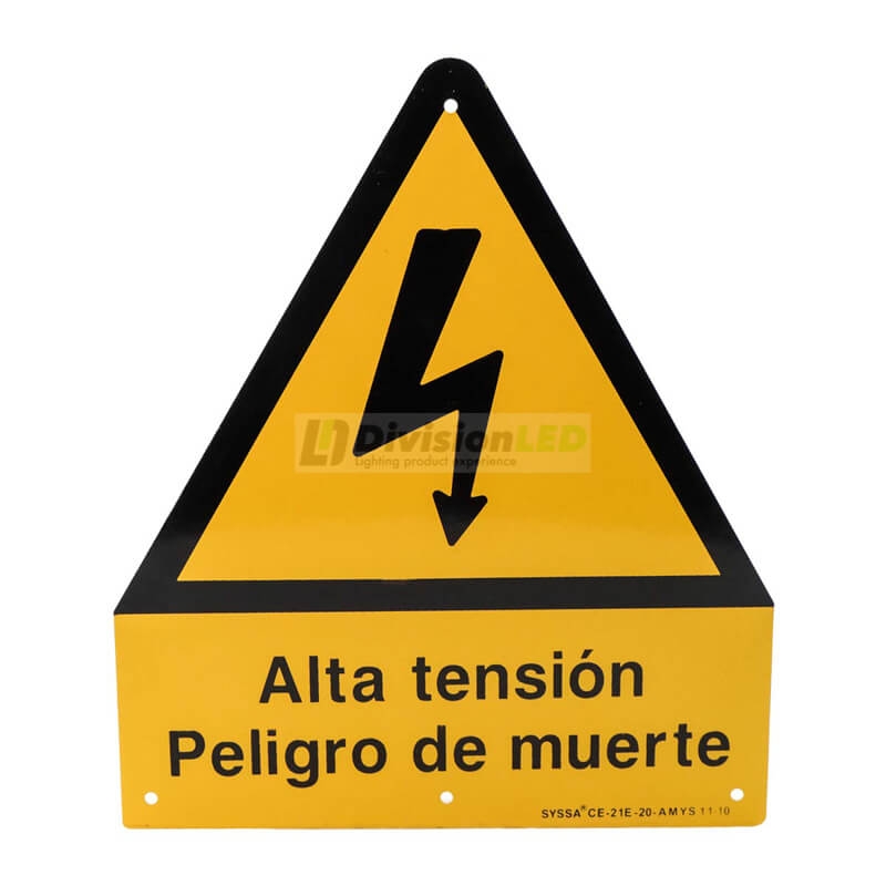 PROIMAN CE210A Señal alta tensión 210mm aluminio